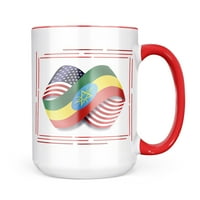 Неонблонд Бесконечност Знамиња сад и Етиопија кригла подарок за љубителите На Кафе Чај