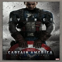 Марвел-Капетан Америка-Првиот Одмаздник-Еден Лист Ѕид Постер, 14.725 22.375