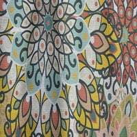 DesignArt „Мандала шема на хартија или ткаенина“ Боемска и еклектична панел за завеси