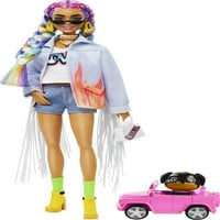 Барби Екстра Модна Кукла Со Домашни Миленици И Стил, Облека И Додатоци