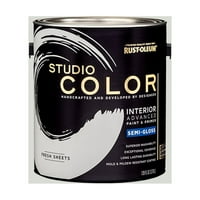 Свежи чаршафи, 'рѓа-Олеум студио за внатрешна боја на боја + буквар, полу-сјајно завршување, галон