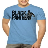 Графичка маица со кратки ракави на црниот Пантер, со кратка графичка маица, до големина 3XL
