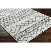 Уметнички ткајачи Зохра средно сиво 6'7 9 'Глобален граничен правоаголник област килим