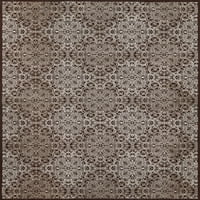 Геометриски цветен килим, чоколаден ванила беж, 10ft 13ft - килим од 2in површина