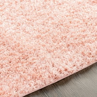 Уметнички ткајачи Фурни бледо розова цврста цврста 6'7 9 'тепих во област на правоаголник