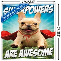 Аванти-Среќен Куче Ѕид Постер со Притисни Иглички, 14.725 22.375