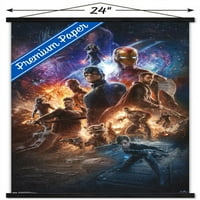 Марвел Филмски Универзум-Одмаздници - Крајна Игра-Простор Ѕид Постер Со Дрвена Магнетна Рамка, 22.375 34