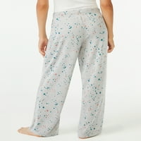 Hacyенски Haceенски Hacci плете широки панталони за пижами, големини S до 3x