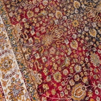 Добро ткаени глобални богатства Емил 5'3 7'7 Модерен потресен гроздобер ориентален килим на црвена област