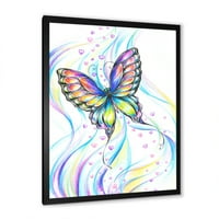 ДизајнАрт „Иридисцентна шарена пеперутка“ Традиционална врамена уметност печатење