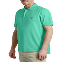 Chaps Classic Classic Fit Christ Relling Cotton Solid Interlock Jersey Polo-Size S-2XL