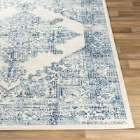 Уметнички ткајачи Роми медалјонски област килим, бел, 9 '12'3