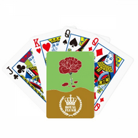 Црвен Каранфил Денот На Мајката Цвет Кралската Флеш Покер Игра Картичка Игра