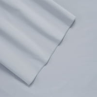 Marte Thread Count Long Staple Органски памук Кинг Постави сет - поставен лист, рамен лист, кутија за перници - хотелски