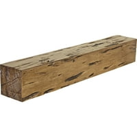 Екена мелница 8 H 12 D 36 W Pecky Cypress Fau Wood Camplace Mantel, Premium AdEd