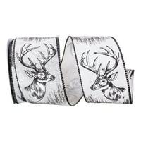 Хартија Божиќна мулти-боја полиестерска ирвас лента, 30 '2,5