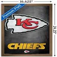 Канзас Сити Шефови-Логото Ѕид Постер, 14.725 22.375