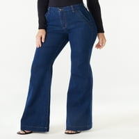 Sofia фармерки со фармерки со високи фармерки со високи фармерки, 30,5 Inseam