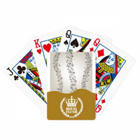 Елегантна Црна Музика 5-Ле Персонал Кралската Флеш Покер Игра Картичка Игра