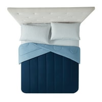 Главни морнарички кревет во торба утешител сет со чаршафи, кралица