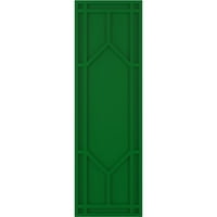 Ekena Millwork 12 W 67 H TRUE FIT PVC SHAKER фиксни ролетни за монтирање, виридијан зелена