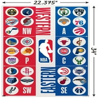 Трендови Меѓународна НБА лига - Постери за wallидови на логоа 34 22,37 Непознати верзија