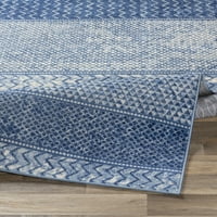 Уметнички ткајачи во монако племенска област килим, светло сина боја, 7 '7'