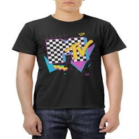 Машка графичка маичка за маичка Checked MTV, големини S-XL