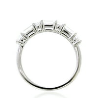 Брилијантност Стерлинг сребро создаде бел прстен за бели сафир