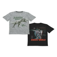 Универзални студија од Jurassic World Редовно вклопуваат маица со краток ракав, пакет