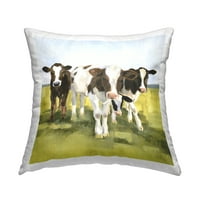 Sumbell Industries Теле крави Кантри обработливо земјиште печатено фрлање перници од Викторија Борхес