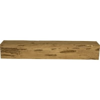 8 H 8 D 60 W Pecky Cypress Fau Wood Camply Mantel, Златен даб