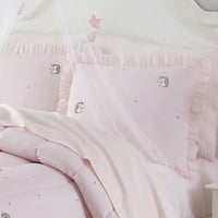 Слатка домашна колекција Детско виножито еднорог кревет во торба за утешител, сет на срам и лист