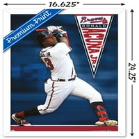 Braves Atlanta - Ronald Acuña Jr Wall Post, 14.725 22.375