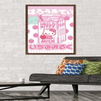 Здраво Маче И Пријатели - Каваи Млеко Ѕид Постер, 22.375 34 Врамени