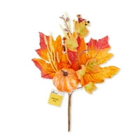Есен, жетва мини декоративен избор, повеќебојни лисја од јавор