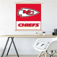 Канзас Сити Шефови-Логото Ѕид Постер Со Магнетна Рамка, 22.375 34