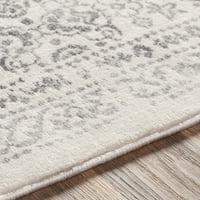 Уметнички ткајачи Роми Дамаск област килим, светло сива, 2'7 7'3