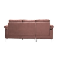 Aukfa Uptown Secutal Sofa, Pink