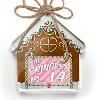 Украс Печатени Еднострана Принцеза е 14, Роденден во розова Божиќ Неонблонд