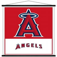 Лос Анџелес Ангели-Лого Ѕид Постер Со Магнетна Рамка, 22.375 34
