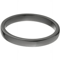 Рамен црн циркониумски прстен со полирана завршница