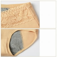 Мишуовоти женска долна облека женски панталони анти странично истекување памучни гаќички гаќи со среден струк женски чипка женска