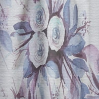 DesignArt 'Bloom Purple' Cloral завеса панел