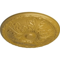 Екена Милк 3 4 ОД 5 8 П Гранада таванот Медалјон, рачно насликано иридесен злато