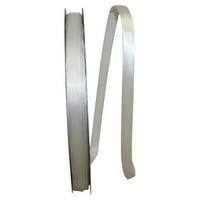 Reliant Ribbon Single Face Satin All Iimes Shell Shell Grey Polyester Ribbon, 3600 0,37