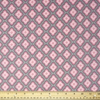 Вејверли инспирации памук 44 цветно розово-сива ткаенина за шиење во боја од дворот