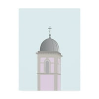 Трговска марка ликовна уметност „Травел Европа Педона купола“ платно уметност од Гурли Соренсен