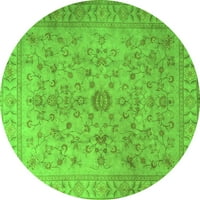 Ахгли Компанија Внатрешен Правоаголник Персиски Зелени Килими Од Традиционална Област, 4 '6'