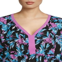 Bluze Woman Pioneer V-вратот со ракави Долман, женски